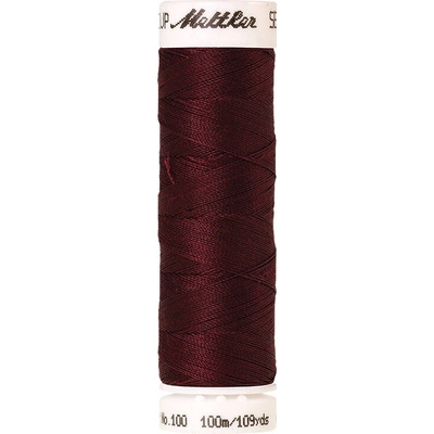 Nitě SERALON 100m na univerzální šití, polyester AMANN Mettler - více barev 6677: 0128 červená vínová