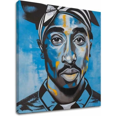 Obraz Tupac Shakur - Rapper v nebi | dokončené rukou umelca - 80x80 cm
