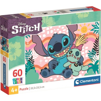 Clementoni Детски пъзел Clementoni от 60 части - Стич (26331)