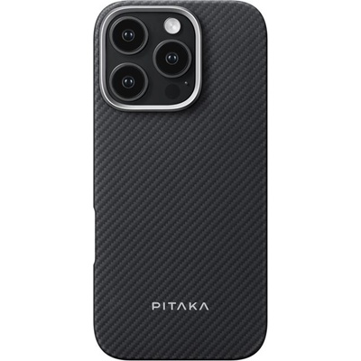 PITAKA Гръб Pitaka MagEZ Case 5 за iPhone 16 Pro - Black/Grey Twill