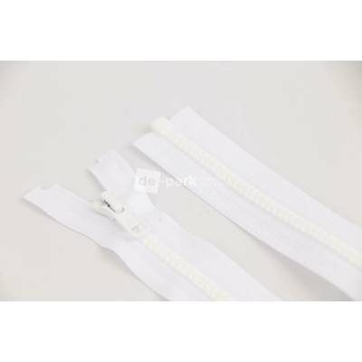 de-park Zip YKK - 50cm - dělitelný - bílá - 1001