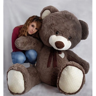 Мече плюшено в кафяво, огромното мило и добро