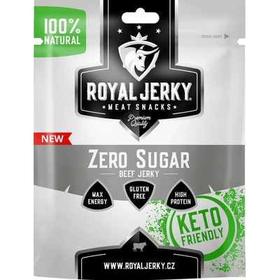 Royal Jerky Beef Zero Sugar Hovězí Zero Sugar sušené maso 22 g