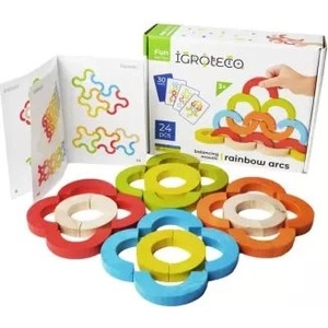 IGROTECO Игра за балансиране с цветни елементи - 24 части