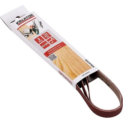 Kreator KRT260003 Sada brúsnych pásov G120/13×457 mm, 3 ks KRT260003