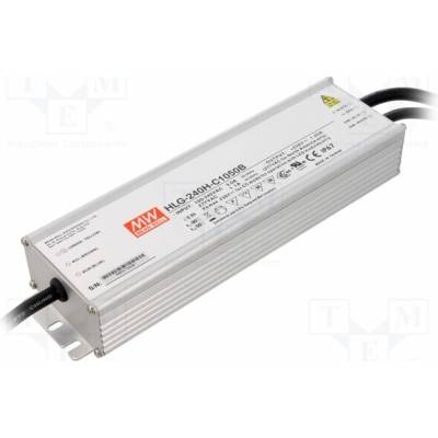 MEAN WELL HLG-240H-C1050B Napájecí zdroj: spínaný; LED; 250W; 119÷238VDC; 1050mA; 90÷305VAC