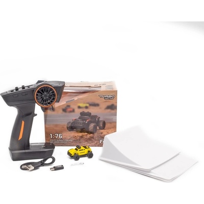 Racing Turbo Off-Road RC Car RTR žlutá 1:76