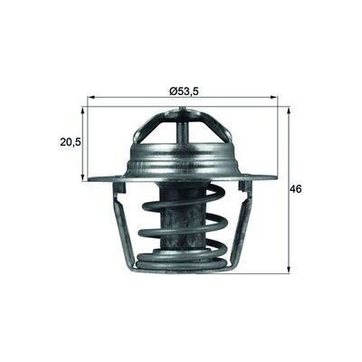 Termostat, chladivo MAHLE TX 91 89D