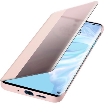 Huawei Оригинален калъф Flip View за Huawei P30 Pro - Розов