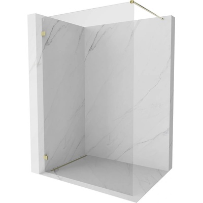 Mexen Lunar душ кабина Walk-in лява 160 x 200 cm, прозрачна 8 mm, златна - 830-160-000-50-00-L (830-160-000-50-00-L)