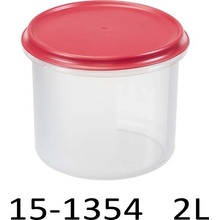 Plast Team Dóza na potraviny Margerit guľatá biela 2 l