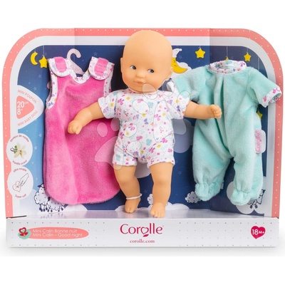 Corolle Mini Calin Good Night Set Butterflies Mon Premier Poupon so spacím vakom a dupačkami 20 cm
