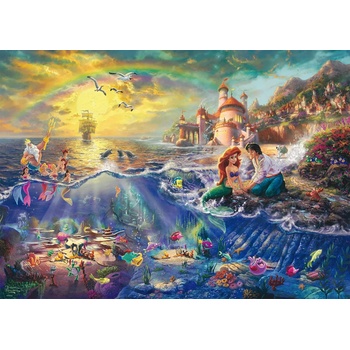 Image 1 of Schmidt Spiele - Puzzle Kinkade: The Little Mermaid - 1 000 piese