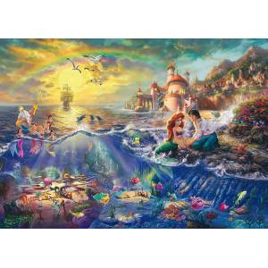 Schmidt Spiele - Puzzle Kinkade: The Little Mermaid - 1 000 piese