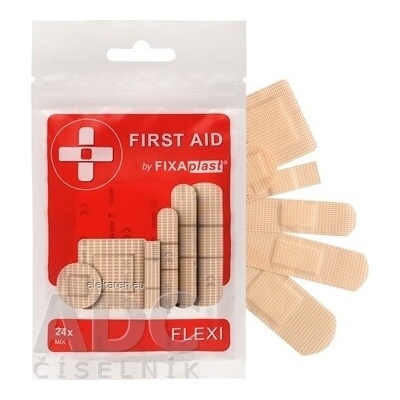ALFA VITA, s.r.o. FIXAplast FIRST AID FLEXI náplasť MIX 24 ks