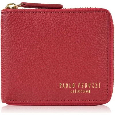 Paolo Peruzzi Červená malá dámská kožená peněženka Saida