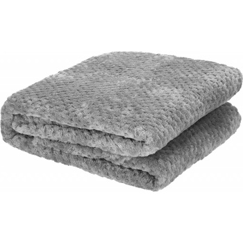 Springos polyester šedá Deka 220x200
