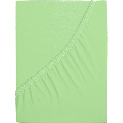 B.E.S. Petrovice Prostěradlo Jersey bavlna IDEAL světlé zelené 180x200