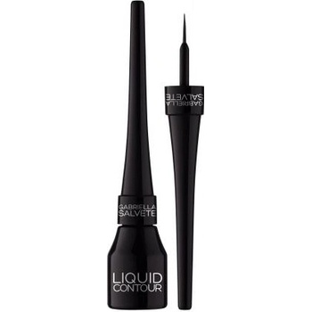 Gabriella Salvete Liquid Contour vodeodolná tekutá očná linka 09 Black 4 ml