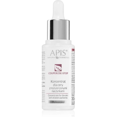 APIS NATURAL COSMETICS Couperose-Stop концентрирана грижа за чувствителна кожа със склонност към почервеняване 30ml