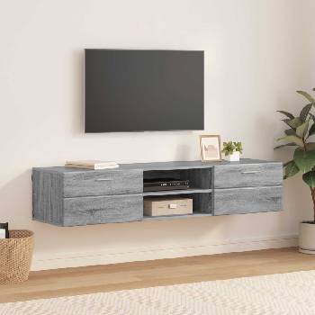 vidaXL Дървен шкаф Сив Сонома 150 x 39 x 30 см Инженерно дърво (880237)