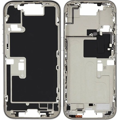Středový rám iPhone 16 Pro Max bílý titan + boční tlačítka IPH0899