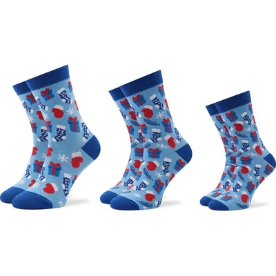 Rainbow Socks Комплект 3 чифта дълги чорапи мъжки Rainbow Socks Xmas Balls Син (Xmas Balls)