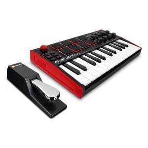 AKAI Midi Controller + Sustain Pedal Bundle - Akai