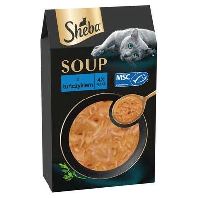SHEBA Soup s tuniakom 4 x doplnková mokrá strava 40 g