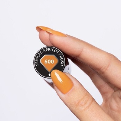 Semilac - gél lak 600 Apricot Crush 7 ml Oranžová