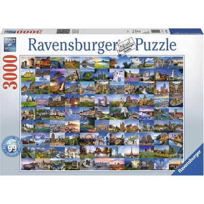Ravensburger Пъзел Ravensburger от 3000 части - Красиви места в Европа (17080)
