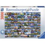 Ravensburger Пъзел Ravensburger от 3000 части - Красиви места в Европа (17080)