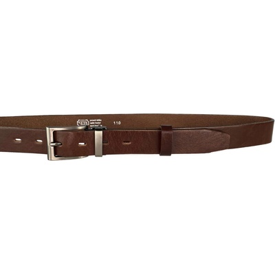 Penny Belts pánský kožený opasek 30-100-4-506 hnědý