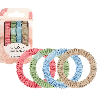 Ozdobné saténové gumičky Invisibobble Beauties Satin Sorbet - 4 ks