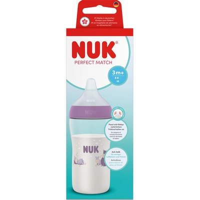 Nuk Perfect Match Шише РР 260мл. със силиконов биберон за хранене M, 3+ мес. , Хипо (10216324)
