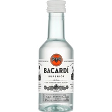 Bacardi Carta Blanca 40% 0,05 l (holá láhev)