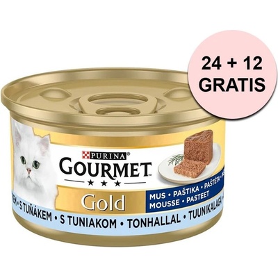 Gourmet Консерва Gourmet GOLD - пастет с риба тон 85 г, 24+12 бр. БЕЗПЛАТНО