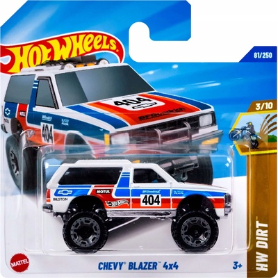 Mattel Hot Wheels Chevy Blazer 4x4 bílý