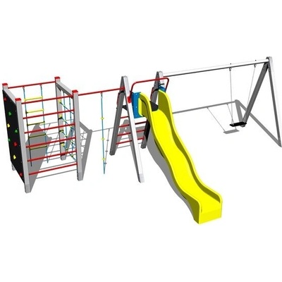 Playground System Herní sestava 803 skluzavka houpačka šplhání