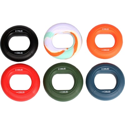 Merco Grip Ring 6 Set sada posilňovací krúžok mix fareb