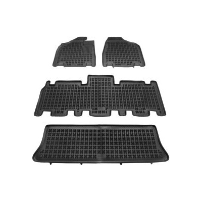 Гумени стелки за KIA Carnival II (2005-2014) - 7 местна - тип леген