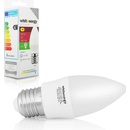Žárovky Whitenergy LED žárovka SMD2835 C37 E27 3W studená bílá