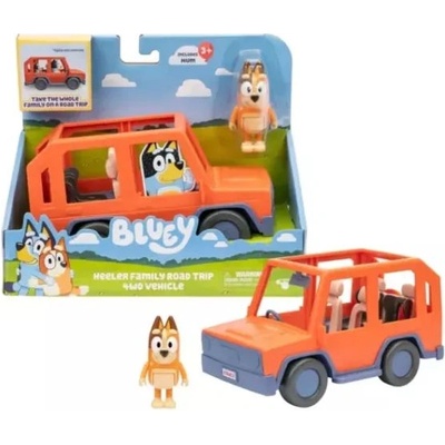 TM Toys Bluey: Пътешествие на семейство Хийлър - 4 х 4 превозно средство с фигурка (BLU17661)