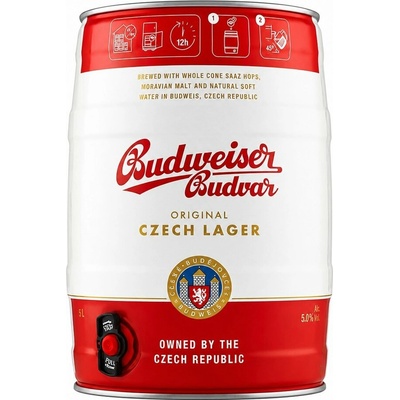 Budvar Svetlý Ležiak 12% 5 l (sud)