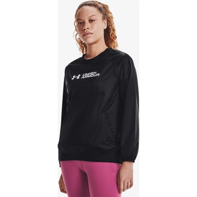 Under Armour Дамски суитшърт Under Armour Recover Storm Woven Shine Crew Under Armour | Cheren | ЖЕНИ | M