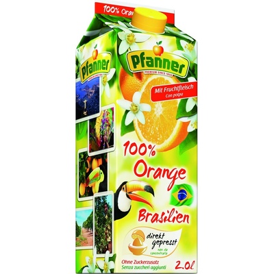 Pfanner Brazilský pomeranč 100% 2 l