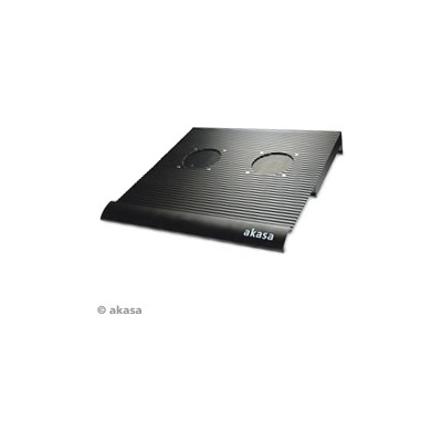 AKASA AK-NBCH-01B chladič pre notebook do 15" s USB hubom, čierny