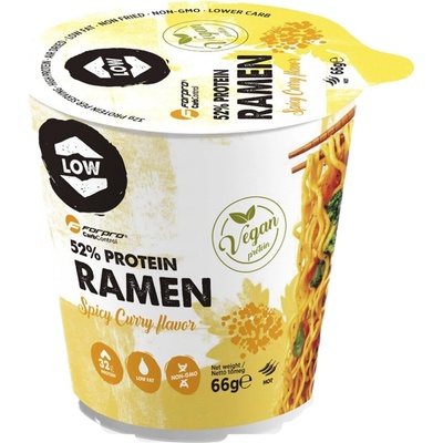 Forpro CarbControl Proteinový ramen s vysokým obsahem bílkovin s curry příchutí velmi pikantní 66 g