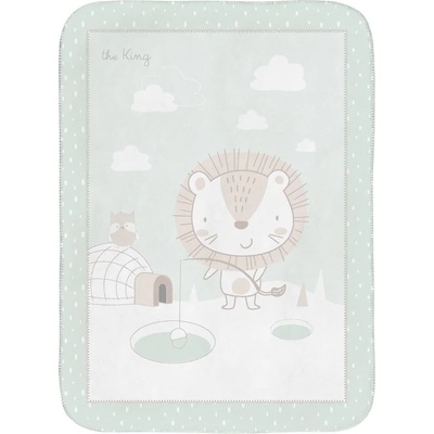 KikkaBoo Супер меко бебешко одеяло 110/140 см Jungle King (31103020124)