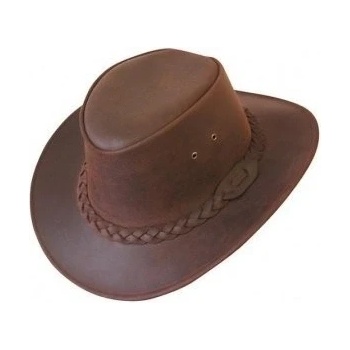 SCIPPIS Westernový klobouk Bushman kožený černý